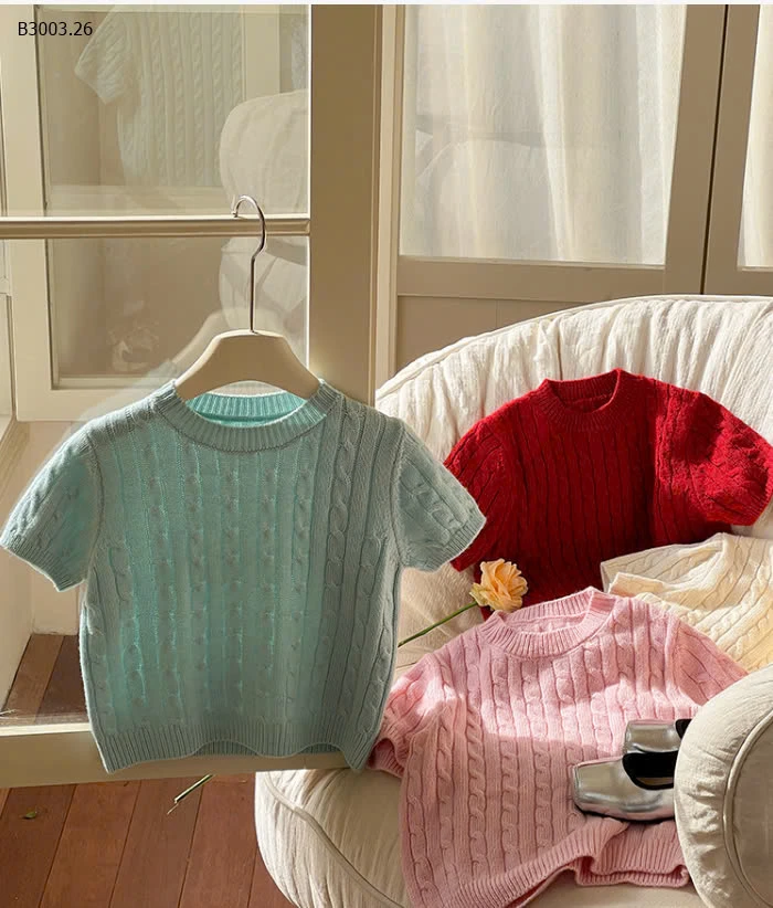 ÁO THUN DỆT KIM BÉ -sỉ Sz 90-150 : 127k                 Sz 160 : 139k  