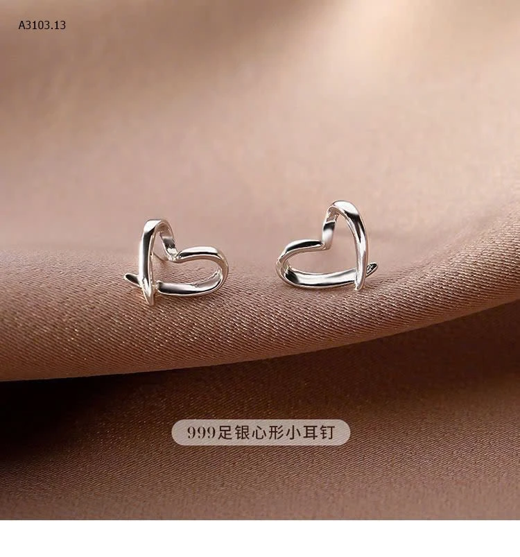 BÔNG TAI TRÁI TIM CHÍNH HÃNG AGOVSKI-sỉ 100k