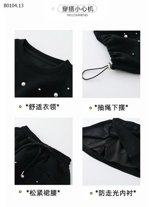 SET ÁO THUN RÚT EO MIX CHÂN VÁY SZ ĐẠI -sỉ 215k