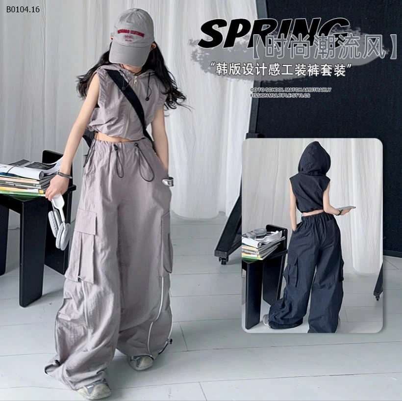 SET ÁO KHOÁC 3 LỖ MIX QUẦN TÚI HỘP-sỉ 255k