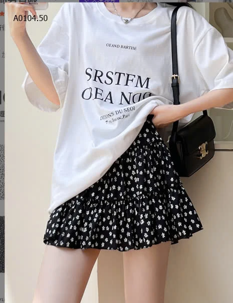 CHÂN VÁY NGẮN HOA NHÍ -sỉ 103k