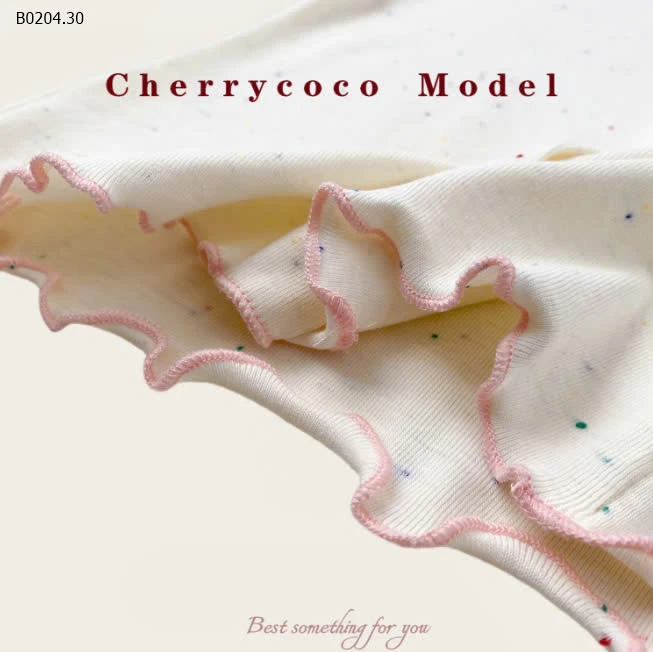 ÁO THUN MUỐI TIÊU VIỀN BÈO BÉ GÁI CHEẺYCOCO-sỉ 109k