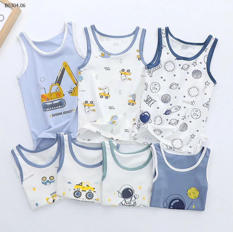 ÁO SÁT NÁCH BÉ TRAI-sỉ Sz 90-140 : 55k           Sz 150-160 : 71k