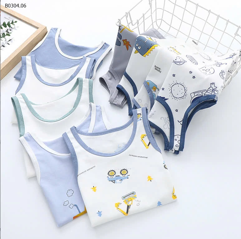 ÁO SÁT NÁCH BÉ TRAI-sỉ Sz 90-140 : 55k           Sz 150-160 : 71k