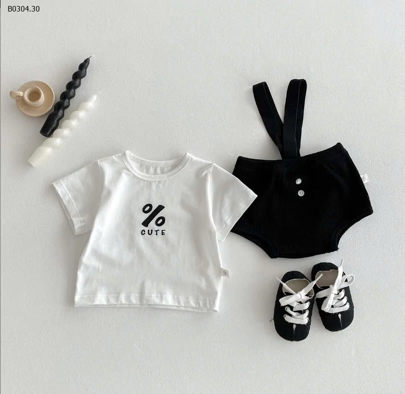 SET QUẦN YẾM MIX ÁO THUN CHO BÉ-sỉ 133k