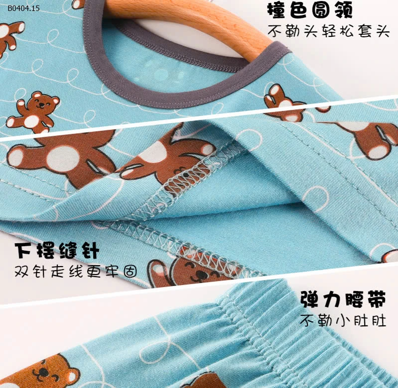 BỘ THUN LẠNH SÁT NÁCH CHO BÉ-sỉ Sz 90-130 : 126/bộ           Sz 140-150 : 136/bộ