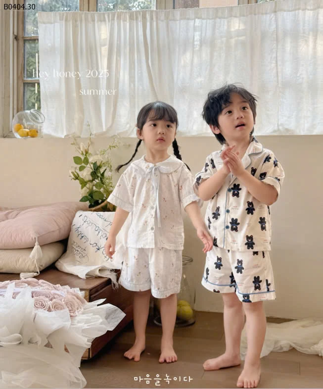 BỘ HEY HONEY CHO BÉ-sỉ Sz 90-130 : 170k            Sz 140-150 : 190k 