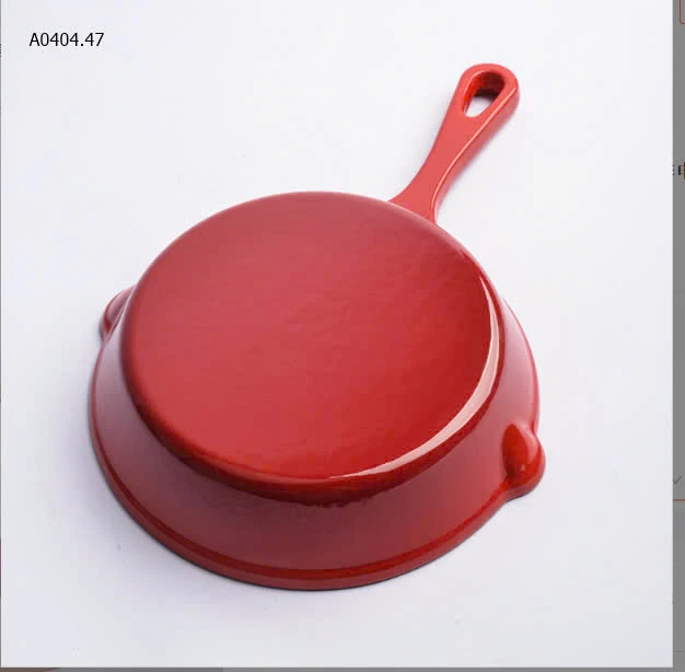 Chảo gang đỏ nhà Kitchen happiness-sỉ 178k