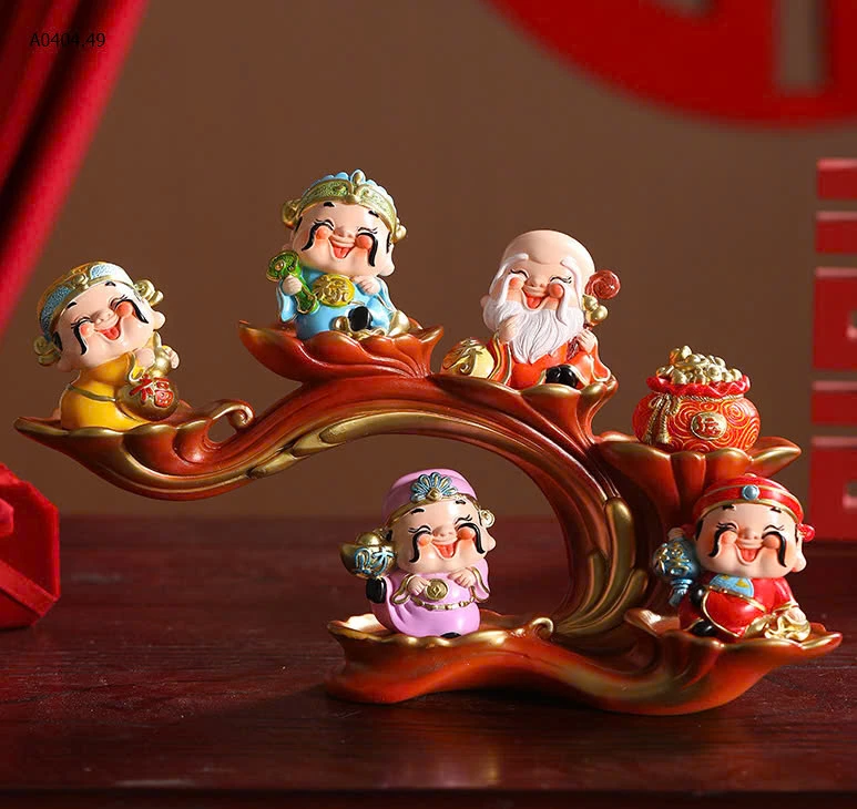 BỘ TƯỢNG 5 ÔNG THẦN TÀI-sỉ 235k