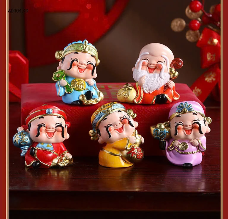 BỘ TƯỢNG 5 ÔNG THẦN TÀI-sỉ 235k