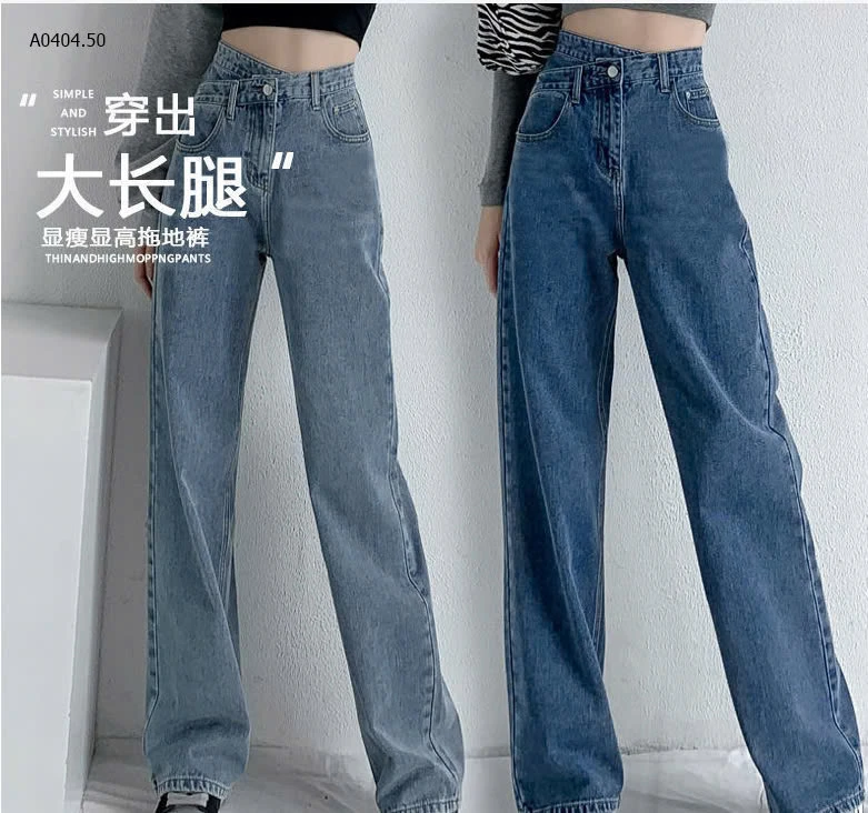 QUẦN JEAN SUÔNG CẠP CHÉOsỉ 145k