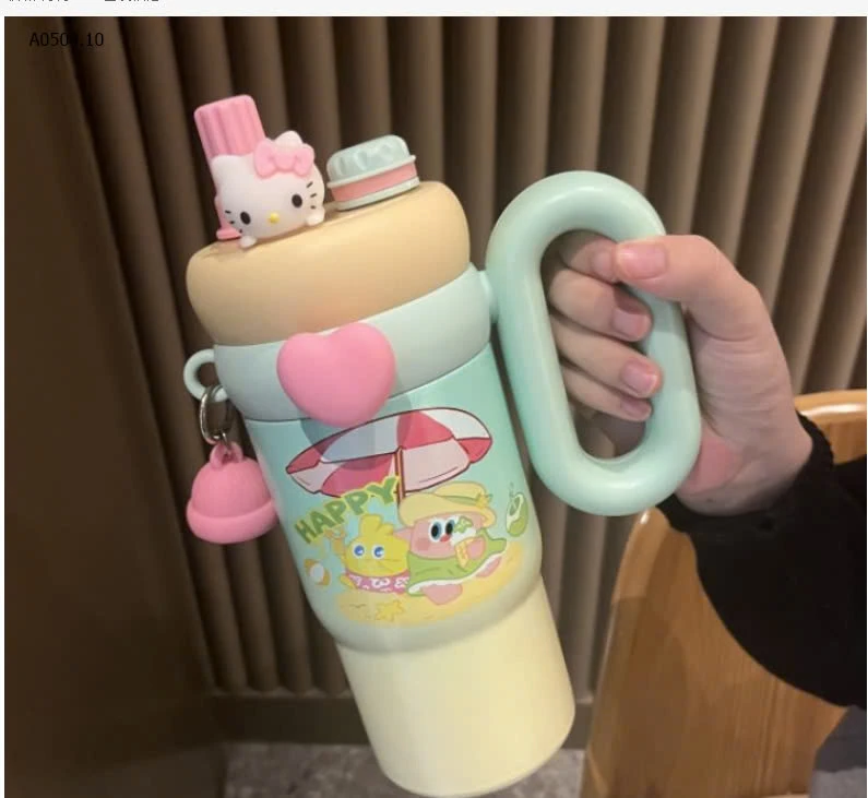 CỐC GIỮ NHIỆT DỄ THƯƠNG CÓ TAY CẦM-sỉ 109k