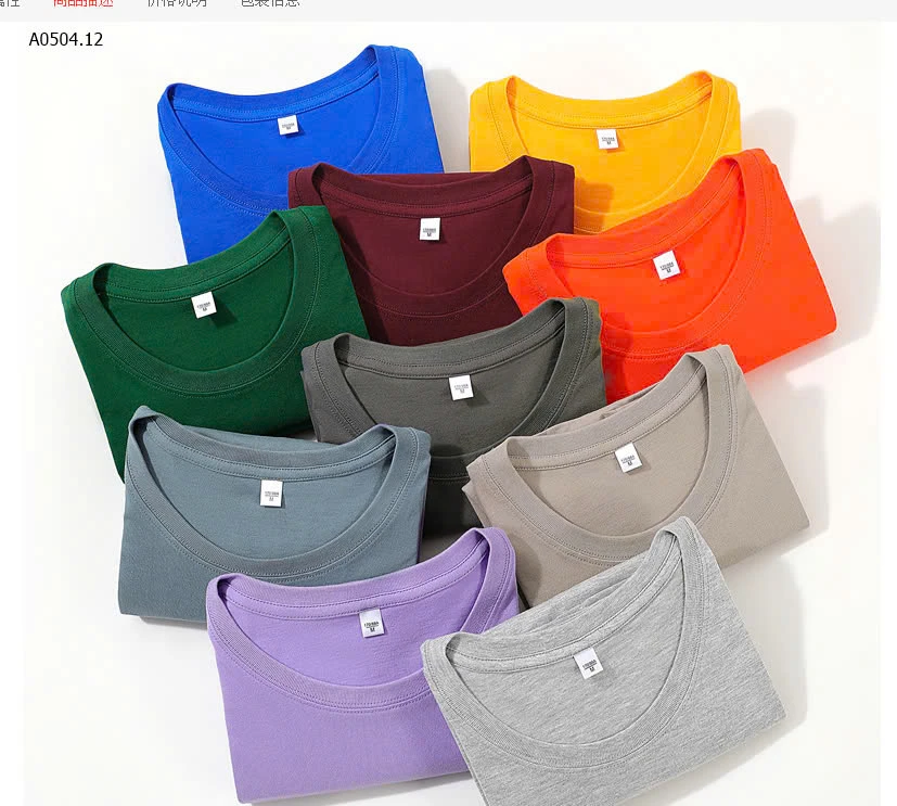 BST ÁO PHÔNG MÀU TRƠN CỘC TAY  NỮ VẢI UNI-sỉ 79k