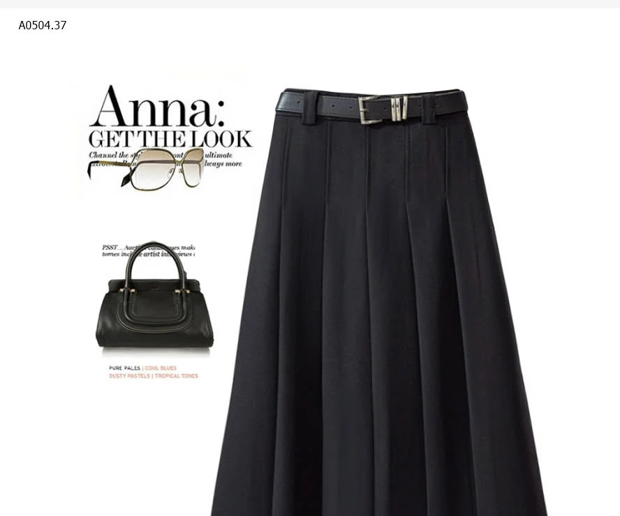CHÂN VÁY MIDI CÔNG SỞ CHÍNH HÃNG ANNA -sỉ 160k