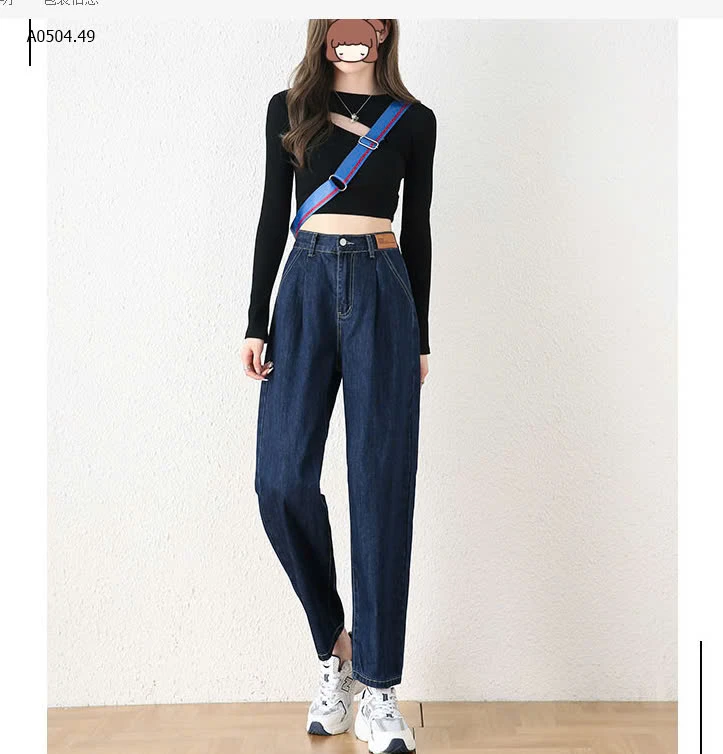 QUẦN JEAN BAGGY CẠP CHUN NỮ-sỉ 144k