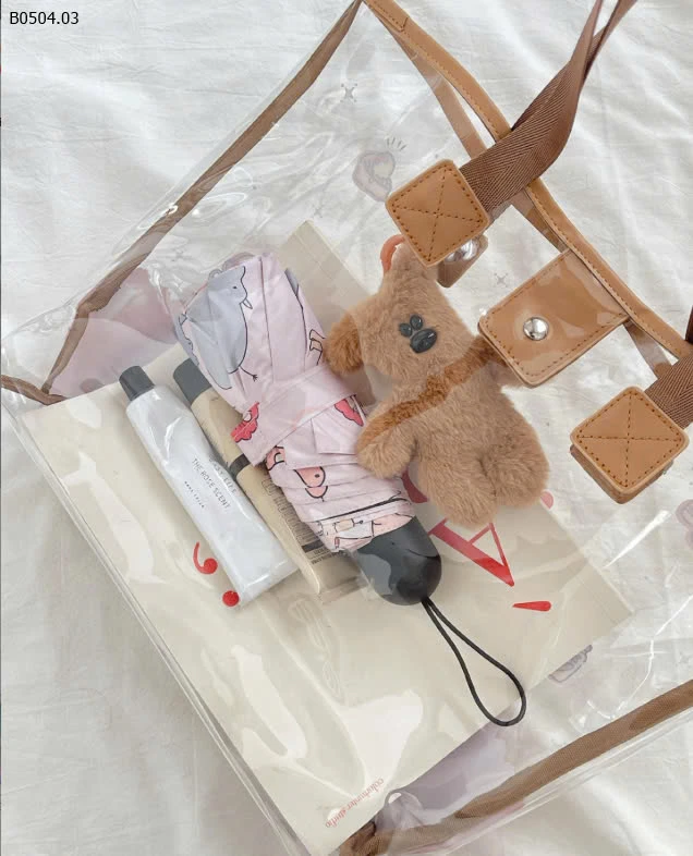 Túi trong họa tiết hoạt hình-sỉ 92k