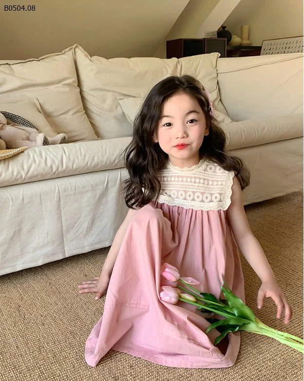 Váy bé gái phối ren AMBB -sỉ 152k