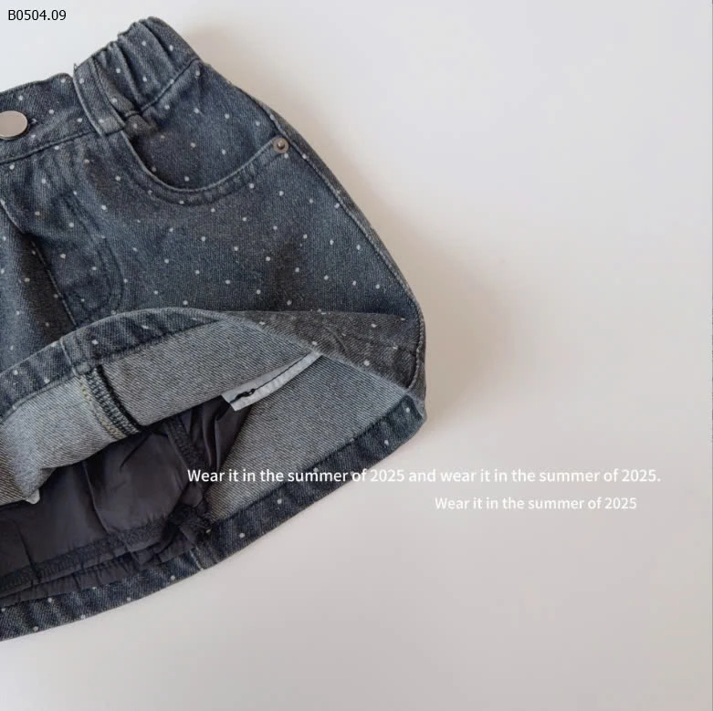 CHÂN VÁY JEANS CHO BÉ-sỉ 168k