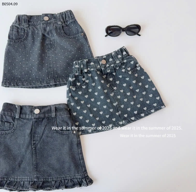 CHÂN VÁY JEANS CHO BÉ-sỉ 168k