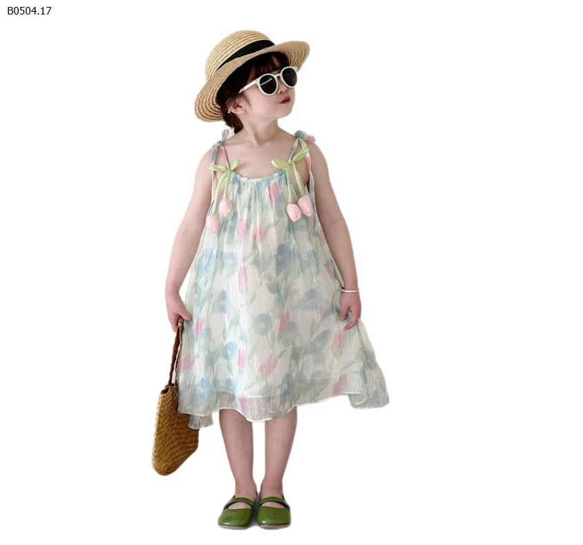 ĐẦM TƠ HOA TULIP QCCC  -sỉ 145k