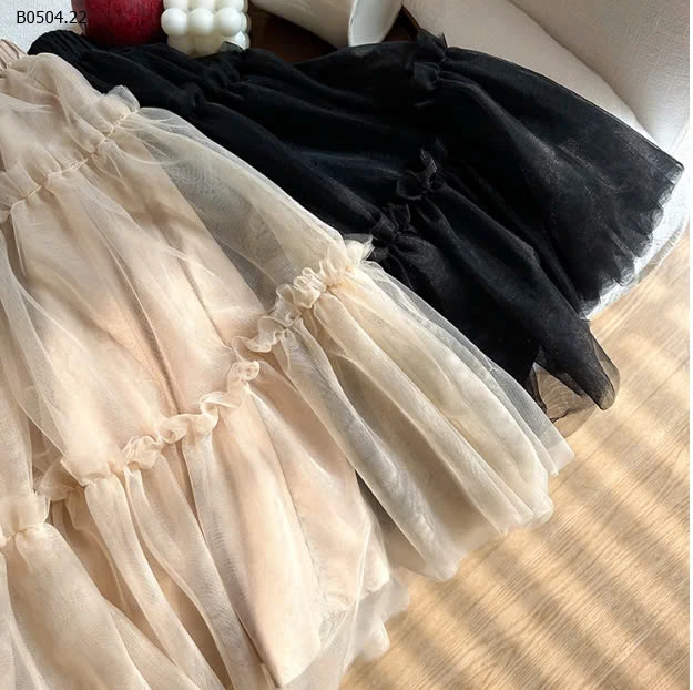 CHÂN VÁY LƯỚI DÀI CHO BÉ GÁI H.ÃNG AMBB -sỉ 153k