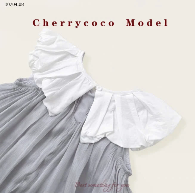 VÁY BÍ PHỐI NƠ CHERRYCOCO CHO BÉ-sỉ 195k
