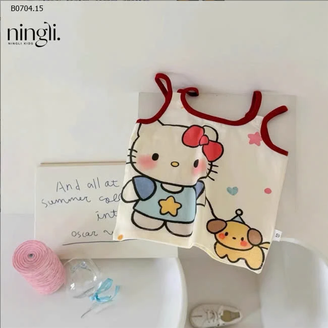 ÁO 2 DÂY ĐÔI HÌNH MÈO KIT.TY BG-sỉ 63k