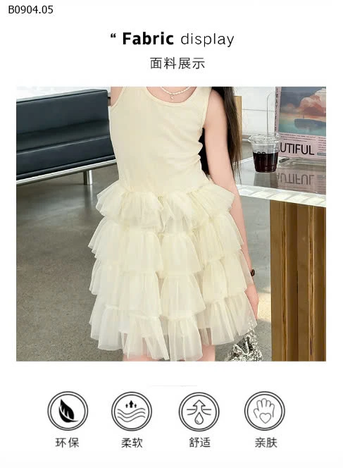 VÁY SÁT NÁCH TUTU BÉ GÁI SZ ĐẠI-sỉ 193k