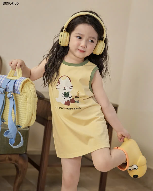 VÁY HÈ SẮC MÀU CHO BÉ GÁI-sỉ Sz 80-110 : 69k/1c           Sz 120-150 : 79k/1c