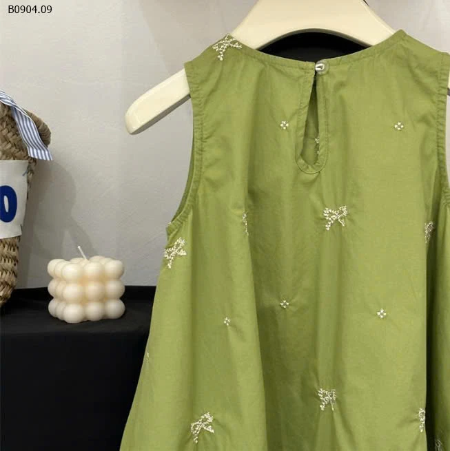 VÁY SÁT NÁCH THÊU NƠ CHO BÉ GÁI SZ ĐẠI-sỉ 145k