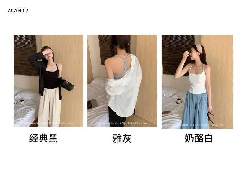 ÁO CỔ YẾM LƯNG CHỮ Y KÈM ĐỆM NGỰC CHO NỮ-sỉ 108k