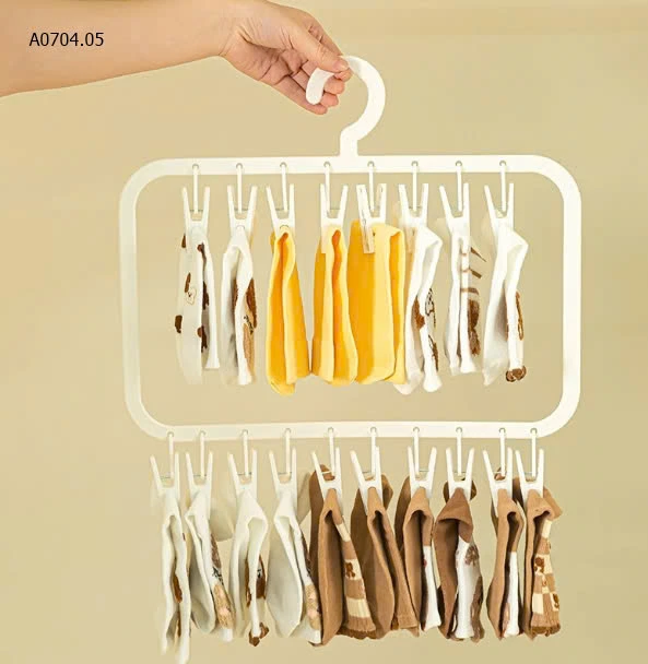 MÓC TREO QUẦN ÁO-sỉ 2 tầng ( 18kẹp) : 45k/c           3 tầng (26 kẹp) : 54k/c 