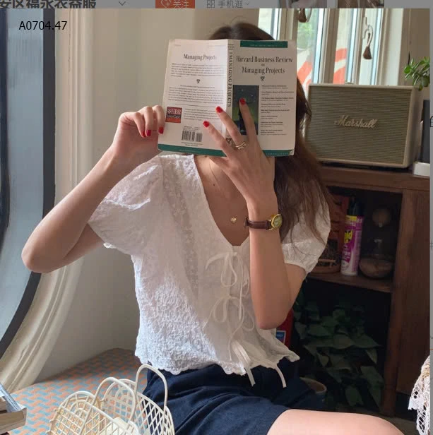 ÁO SƠ MI HOA CỘC TAY CHO NỮ-sỉ 199k