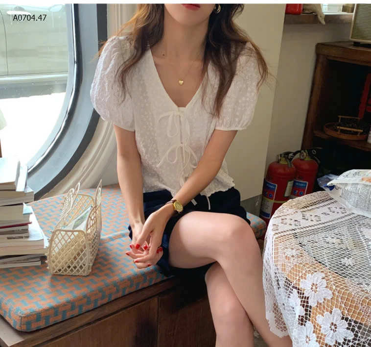 ÁO SƠ MI HOA CỘC TAY CHO NỮ-sỉ 199k