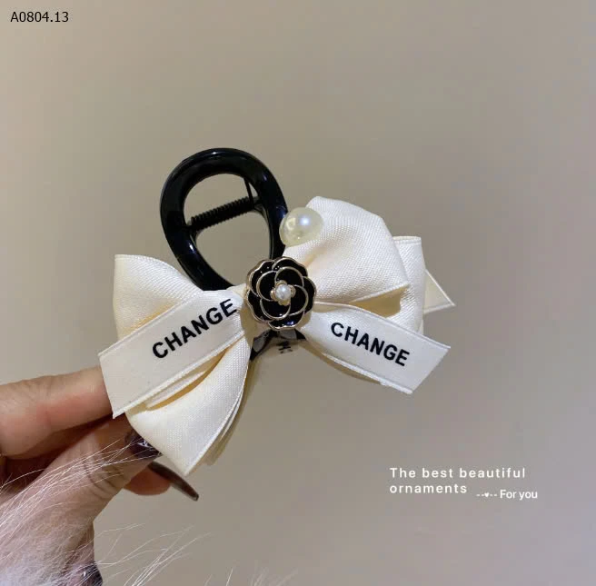 SET 2 KẸP TÓC NƠ HOA TRÀ-sỉ 43k/set 2c chọn màu 