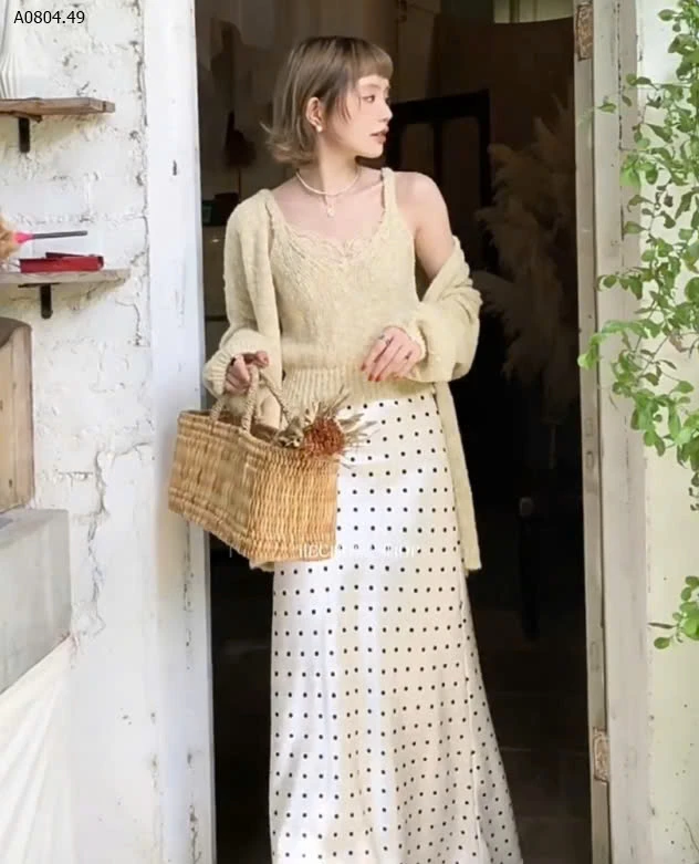 CHÂN VÁY CHẤM BI-sỉ 197k