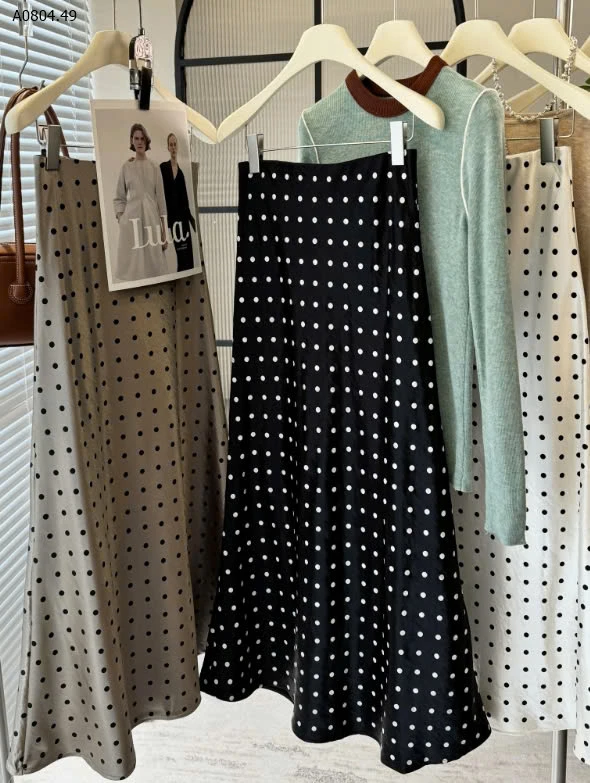 CHÂN VÁY CHẤM BI-sỉ 197k