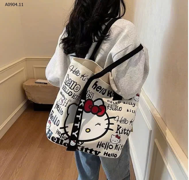 TÚI VẢI CANVAS HELLO KITTY-sỉ 78k
