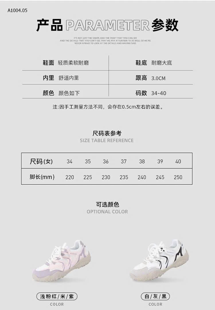 GIÀY WARRIOR NỮ  - sỉ 333k