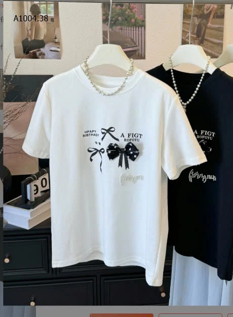   ÁO PHÔNG ĐÍNH NƠ ANNA - sỉ 128k