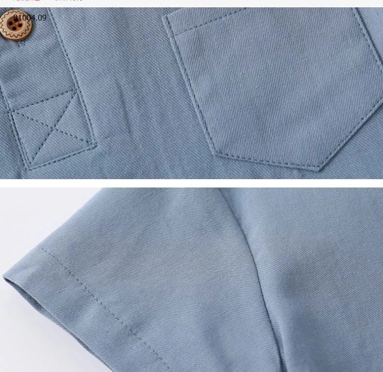 ÁO SƠ MI CỔ TÀU BÉ TRAI WAPYPY  - sỉ 94k