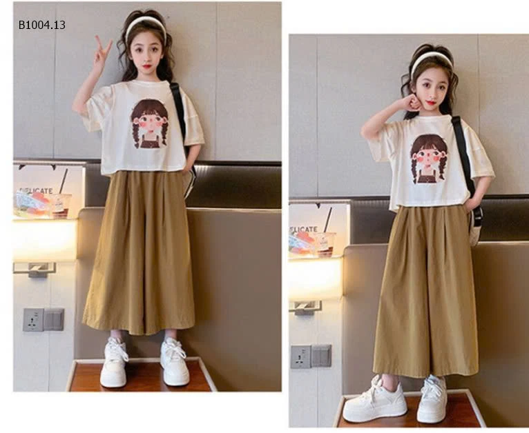 SET ÁO PHÔNG KÈM QUẦN SUÔNG BÉ GÁI - sỉ 145k