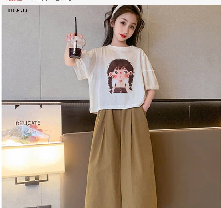 SET ÁO PHÔNG KÈM QUẦN SUÔNG BÉ GÁI - sỉ 145k