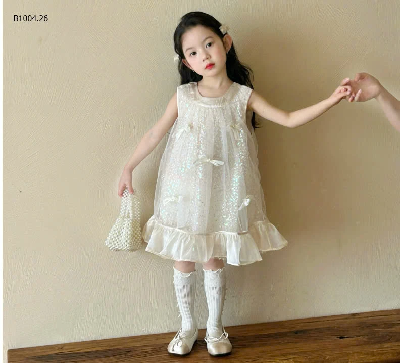 VÁY CÔNG CHÚA ĐÍNH NƠ  - sỉ 219k