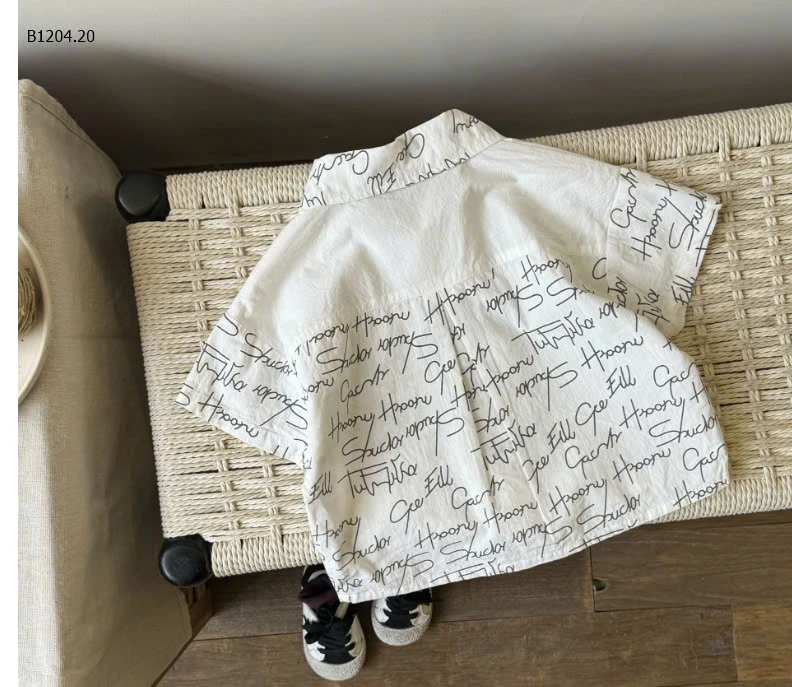 SƠ MI IN CHỮ TÚI NGỰC-sỉ 125k