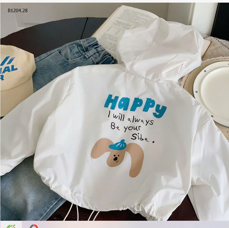 ÁO KHOÁC GIÓ 2 TÚI TO CHO BÉ TRAI BÉ GÁI-sỉ 177k