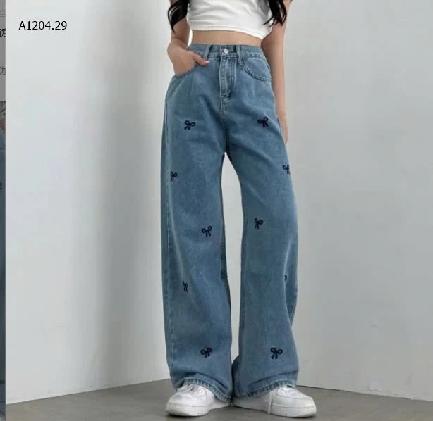 QUẦN JEAN SUÔNG NƠ  -sỉ 280k