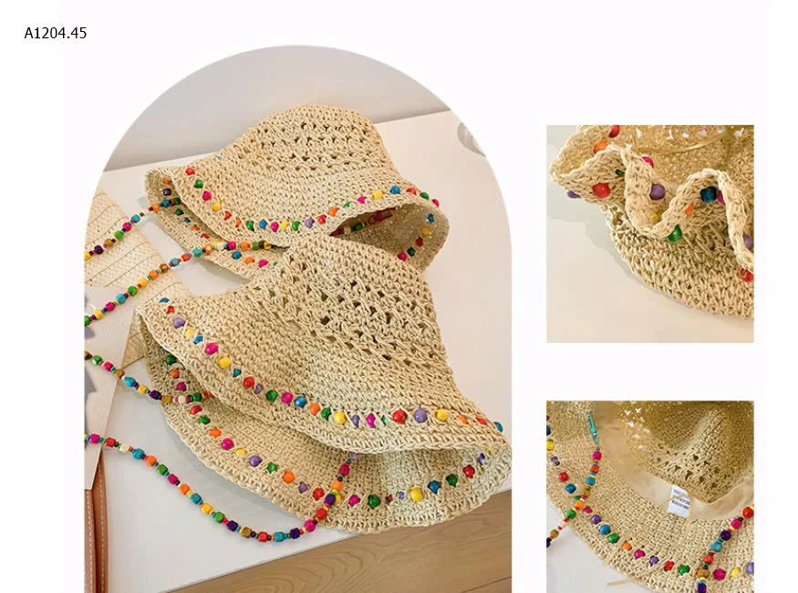 MŨ CÓI QUAI SẮC MÀU -sỉ 118k