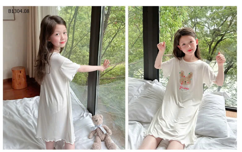   VÁY NGỦ MẶC NHÀ CHO BÉ GÁI - sỉ 122k