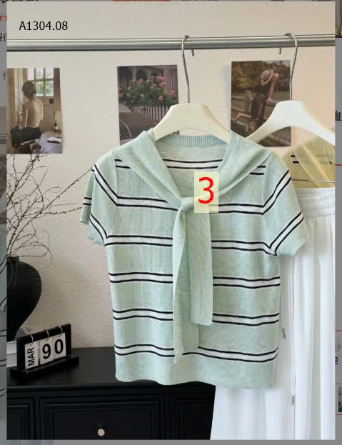 ÁO THUN DỆT KIM KÈM KHĂN  - sỉ 160k